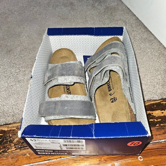 Birkenstock Uji Natural Leather/Felt - Light Gray [Sz 43 | US 10] - Picture 2 of 6